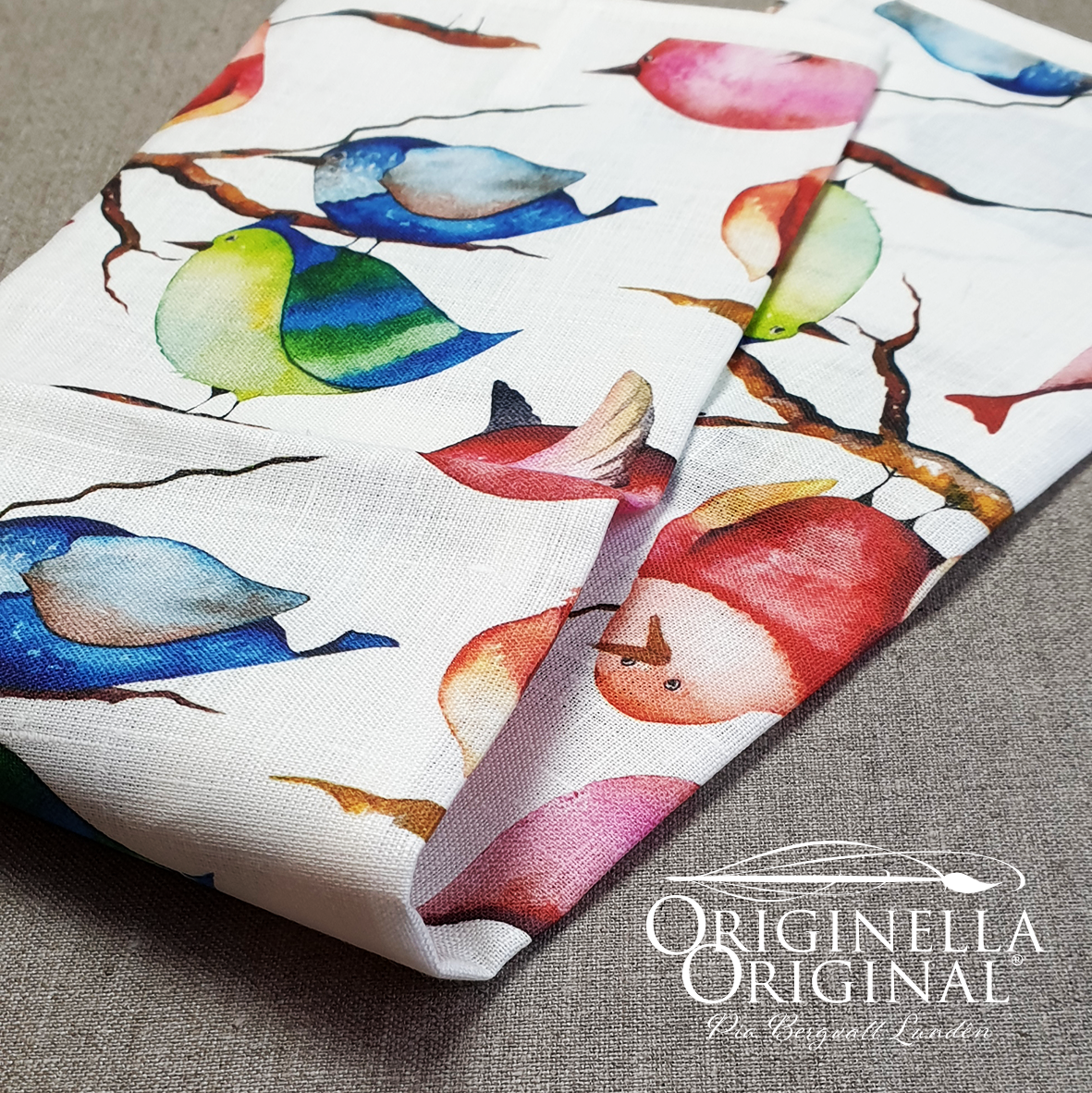 Little birds on tea towels